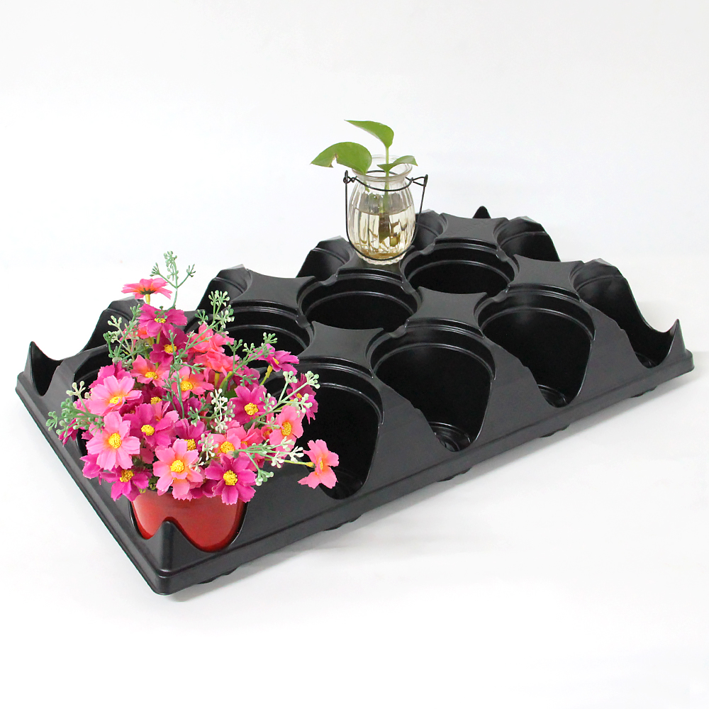 Vassoio navetta personalizzato per vaso di fiori in plastica